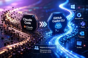 Microsoft sostituisce Claude Code con GitHub Copilot CLI nei workflow interni di sviluppo