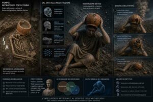 Pompei: la ricostruzione digitale con intelligenza artificiale di una vittima dell’eruzione del 79 d.C. basata sui dati archeologici di Porta Stabia