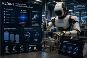 Dexterity-First di RLDX-1: il cervello robotico che dà alle mani meccaniche la sensibilità umana