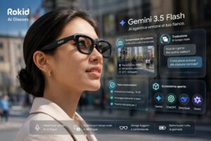 Rokid accelera sugli smart glasses AI integrando Gemini 3.5 Flash e workflow agentici multimodali