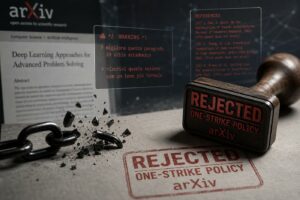 arXiv introduce il ban di un anno per i paper con tracce di LLM non verificate: cosa cambia per chi usa l’AI nella ricerca