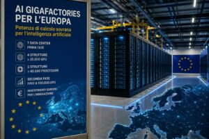 L’Unione Europea ridimensiona le AI Gigafactories: prima fase con data center da 25.000 e 40.000 chip