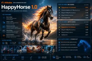 Alibaba HappyHorse 1.0 consolida la posizione nei ranking dei modelli AI per la generazione video