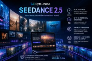 ByteDance presenta Seedance 2.5 con video AI da 30 secondi e fino a 50 riferimenti multimodali