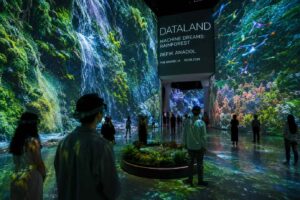 DATALAND apre a Los Angeles con Machine Dreams: Rainforest, una mostra AI basata su dati ambientali