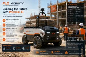 Flo Mobility porta robot autonomi e Physical AI nei cantieri per automatizzare la movimentazione dei materiali