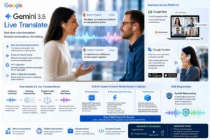 Google presenta Gemini 3.5 Live Translate per la traduzione vocale continua in oltre 70 lingue