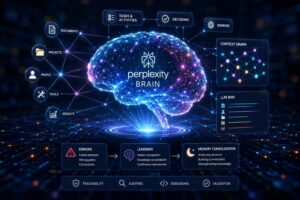 Perplexity Brain introduce una memoria operativa che permette agli agenti AI di migliorare nel tempo