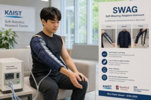 SWAG: KAIST sviluppa un indumento robotico che si apre da solo per assistere la vestizione