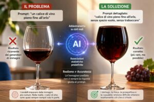 I generatori di immagini AI faticano a rappresentare un bicchiere di vino pieno fino all’orlo