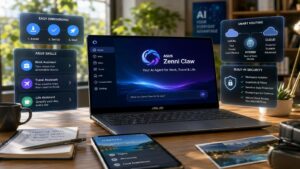 ASUS Zenni Claw rende più accessibile l’uso degli agenti AI sui PC