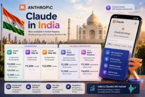 Anthropic introduce prezzi in rupie per gli abbonamenti Claude in India