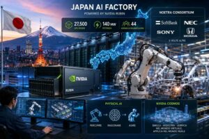 Il Giappone costruisce un’infrastruttura AI nazionale con 27.500 GPU Nvidia Rubin