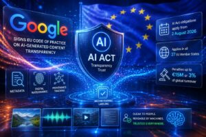 Google aderisce al Codice UE per l’etichettatura dei contenuti generati dall’intelligenza artificiale