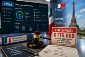 Infosys multata in Francia per le carenze del sistema di registrazione dell’orario di lavoro