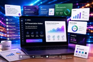 Julius AI trasforma prompt, documenti e dati in presentazioni modificabili