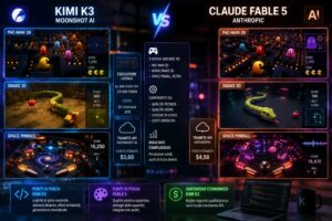 Kimi K3 e Claude Fable 5 messi alla prova nello sviluppo di tre videogiochi 3D