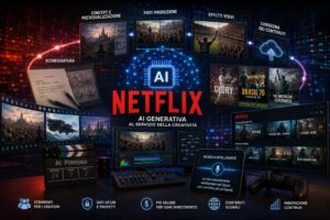 Netflix ha utilizzato l’intelligenza artificiale generativa in circa 300 film e serie nel 2026