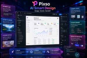 Pixso AI Smart Design genera interfacce modificabili direttamente nel design system