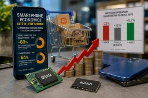 La crisi delle memorie mette sotto pressione gli smartphone economici