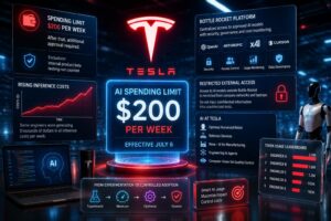 Tesla limita a 200 dollari settimanali la spesa AI per dipendente