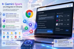 Gemini Spark integra Chrome per automatizzare le attività sul web