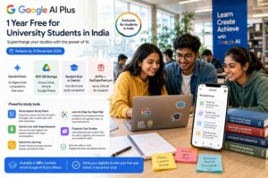 Google offre agli studenti universitari indiani un anno gratuito di Google AI Plus