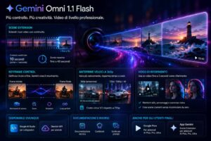 Google presenta Gemini Omni 1.1 Flash con nuovi controlli per la generazione video