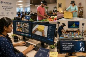 In India migliaia di lavoratori si filmano mentre svolgono attività quotidiane per addestrare i robot