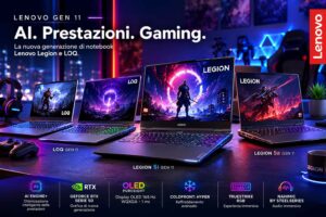 Lenovo presenta Legion e LOQ Gen 11 con AI Engine+, RTX serie 50 e nuovi sistemi di raffreddamento