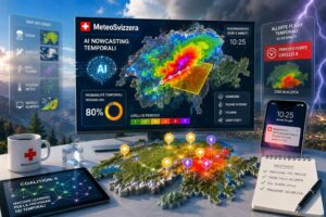 MeteoSvizzera usa l’intelligenza artificiale per rendere più precise le allerte temporali