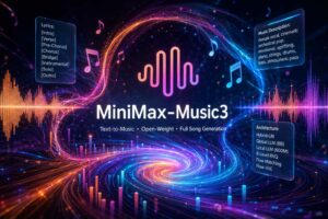 MiniMax-Music3 genera brani completi fino a cinque minuti ed è disponibile come modello open-weight