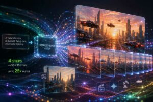 NVIDIA riduce a quattro passaggi la generazione di immagini e video con Cosmos3-Super 4Step