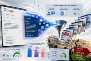 AI Overviews e ChatGPT riducono i clic verso i siti e cambiano il modello economico del web