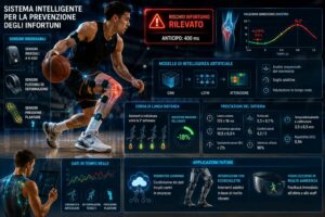 Sensori indossabili e intelligenza artificiale per rilevare il rischio di infortunio durante l’attività sportiva