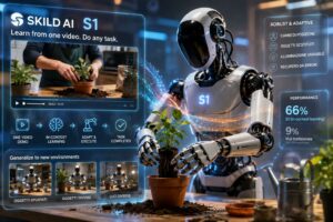 Skild AI presenta S1, il modello robotico che apprende nuovi compiti da una sola dimostrazione video