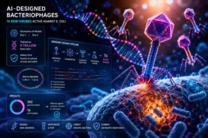 Stanford utilizza l’AI per progettare 16 nuovi virus capaci di eliminare batteri Escherichia coli
