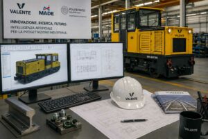 Valente e Politecnico di Milano testano l’AI nella progettazione di un locomotore elettrico da miniera