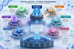 Stanford sviluppa Virtual Biotech, un sistema con decine di migliaia di agenti AI per la ricerca farmaceutica