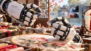 AGILINK insegna alla mano robotica OmniHand 3 Ultra le tecniche del ricamo Suzhou
