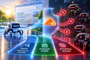 Cloudflare separa indicizzazione e training AI con il nuovo controllo Disallow AI Training
