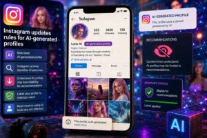 Instagram introduce l’etichetta obbligatoria per i profili con persone generate dall’AI e limita le raccomandazioni