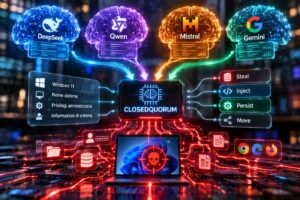 Il malware CLOSEDQUORUM usa quattro modelli AI per decidere autonomamente le azioni da eseguire su Windows