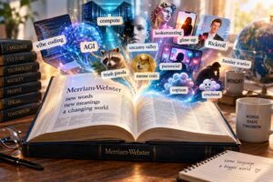 Il dizionario Merriam-Webster aggiunge 1.400 nuovi termini, tra cui vibe coding, AGI, compute e uncanny valley