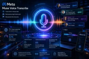 Meta presenta Muse Voice Transcribe per la trascrizione vocale in tempo reale con diarizzazione integrata