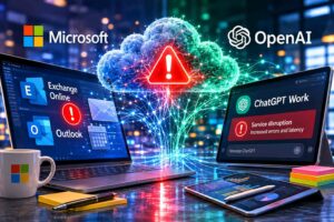 Microsoft e OpenAI registrano disservizi simultanei su Exchange Online, Outlook e ChatGPT Work