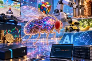 Il cervello virtuale del moscerino della frutta diventa un trend e viene collegato a videogames, robot, LLM e sistemi di trading