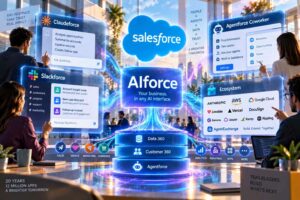Salesforce presenta AIforce, il livello di interfaccia live per collegare dati, workflow e agenti AI