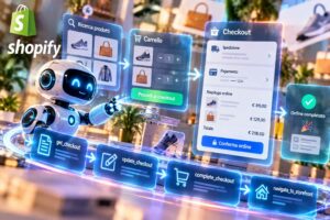 Shopify estende WebMCP al checkout per gli agenti AI nel browser