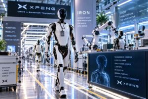 XPENG avvia le linee produttive dei robot umanoidi e completa il primo IRON di serie